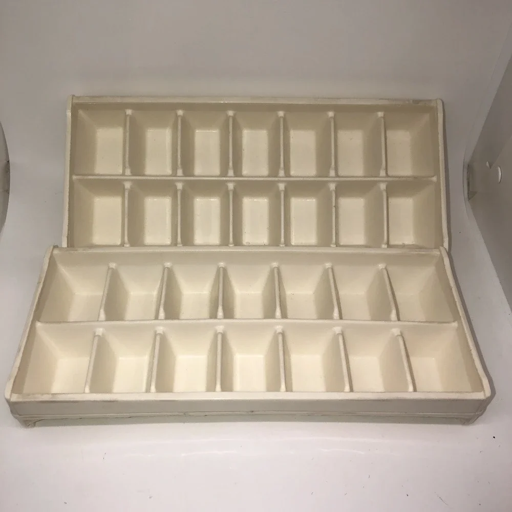 2 Hotpoint Easy Release Ice Cube Trays Pair Set Mid-century Vintage
